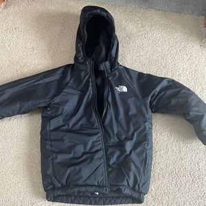 Bkack on black reversible boys jacket 5t